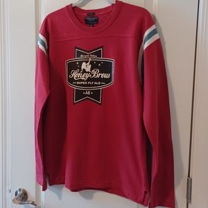 American Eagle Outfitters Men's Honey Brew Super Fly Ale Slim Fit Pullover Lrg